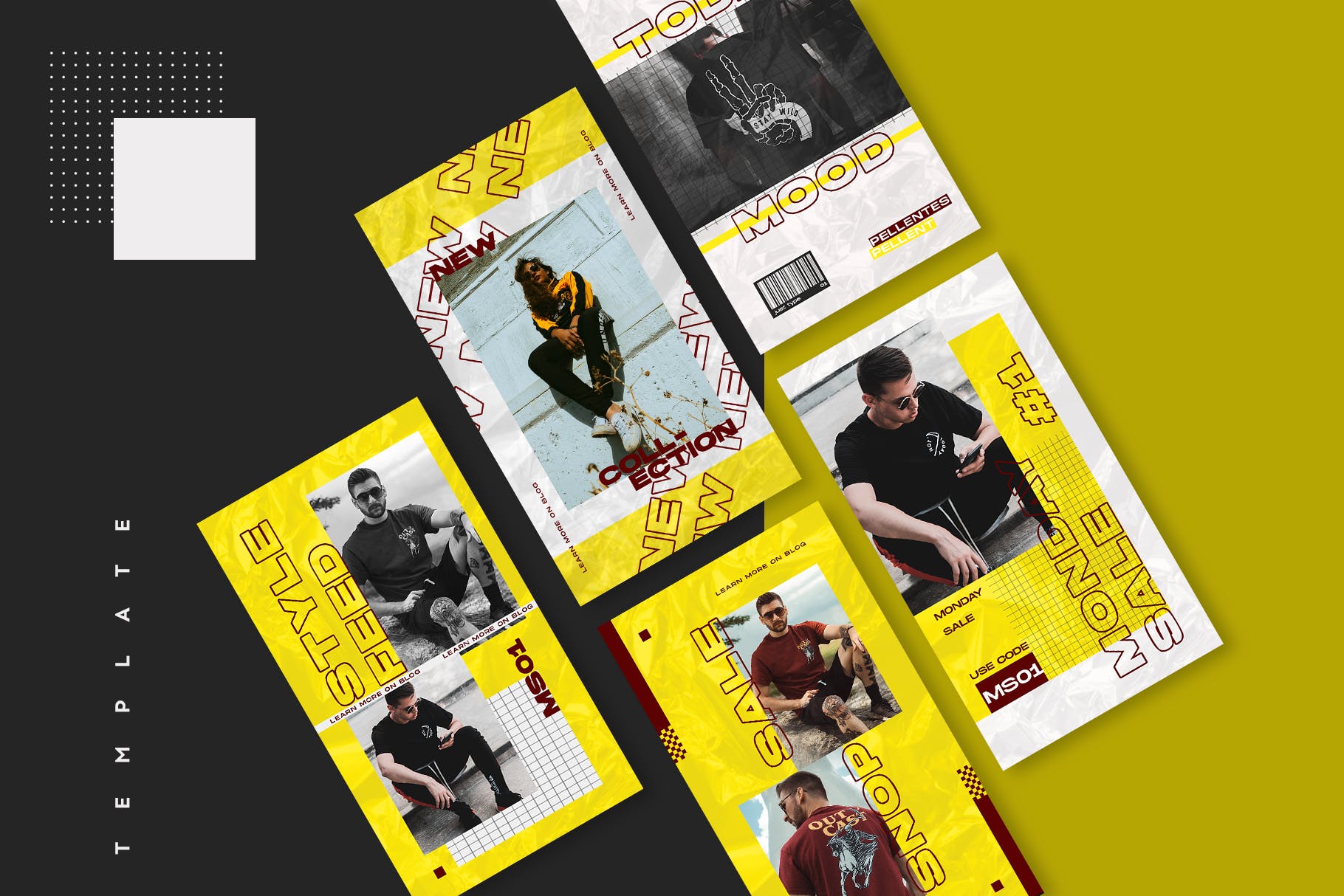 Instagram社交平台品牌故事广告设计模板素材库精选 Instagram Story Template插图(3)