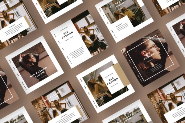 奢华时尚品牌社交推广设计素材v113 SRTP – Social Media Kit.113