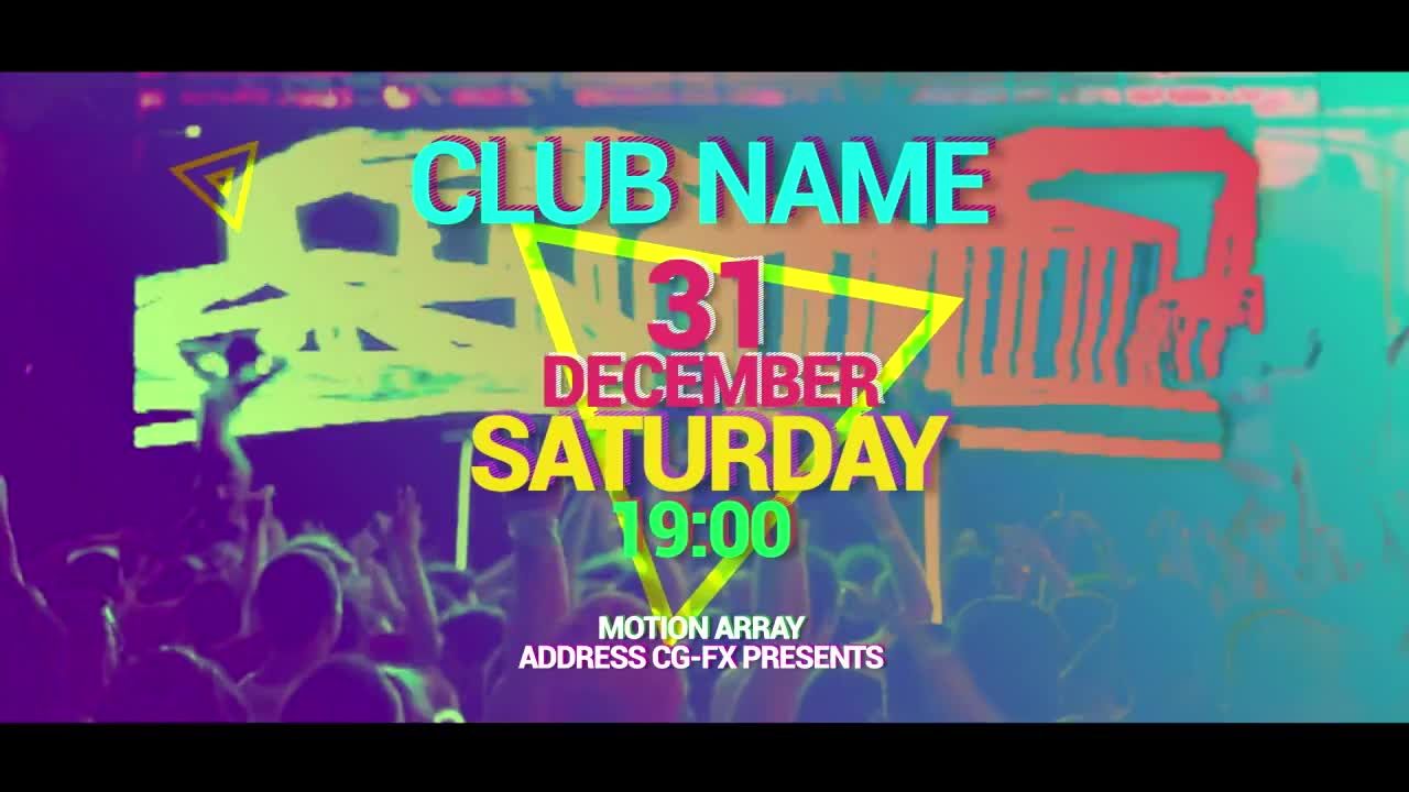 色彩鲜艳的动感派对促销素材库精选AE模板