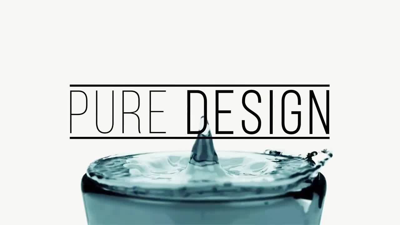 AE现代干净简约的幻灯片模板下载