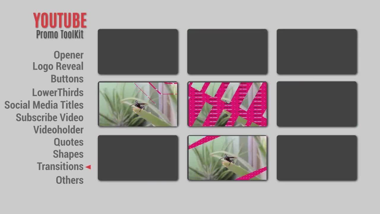 55个YouTube促销动画素材素材库精选pr模板