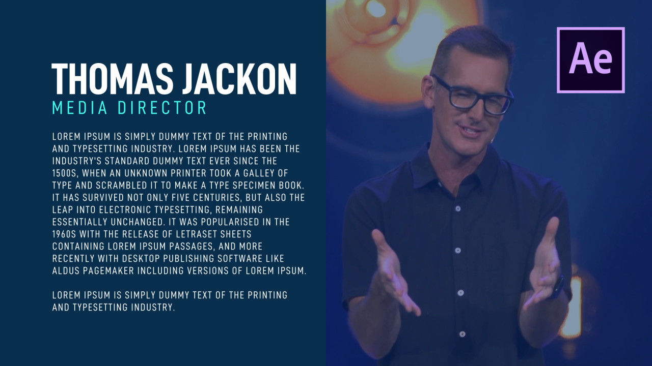 现代转场过渡时间会议素材库精选AE模板