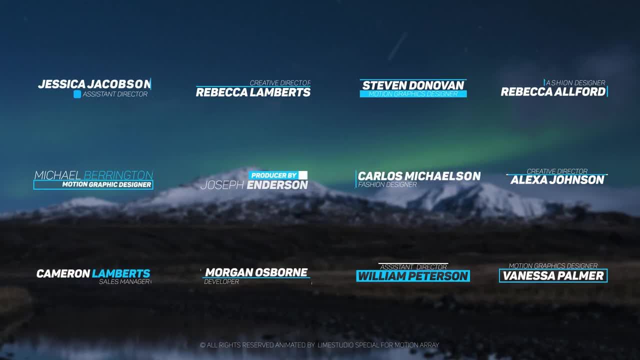 12个较低的三分之二动画素材库精选AE模板