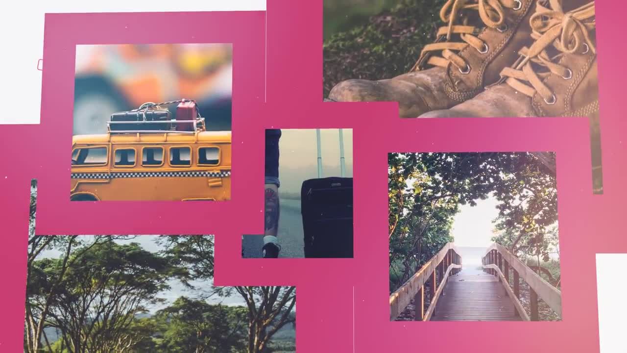 简洁的手绘板风格照片展示素材库精选AE模板