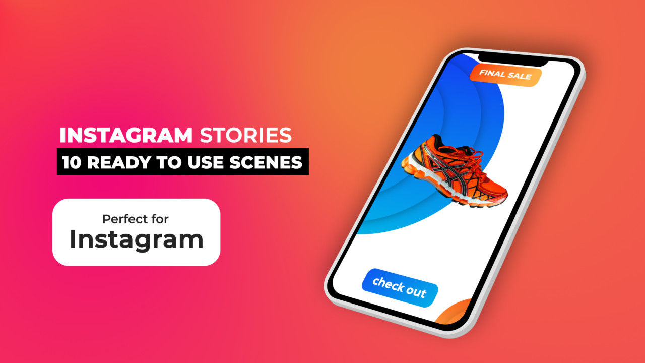 10个垂直竖屏动画素材库精选AE模板