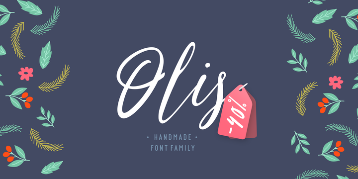 Olis Font Family素材之家精选英文字体