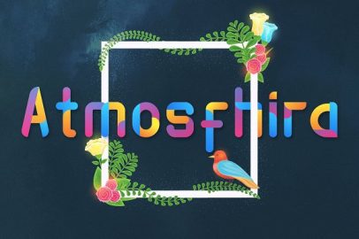 Atmosfhira | Opentype SVG Colorfont素材之家精选英文字体