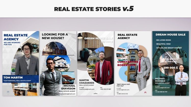 现代精美的房地产故事素材库精选AE模板