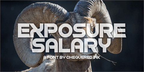 Exposure Salary font素材之家精选英文字体