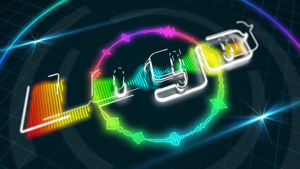 唯美星光汇聚成logo标志素材库精选AE模板