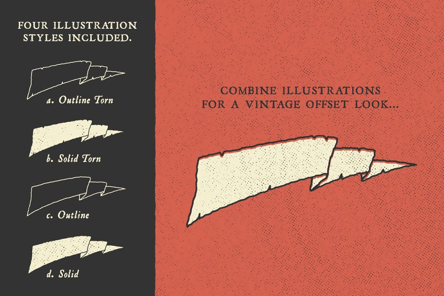 手绘复古风 Banner 素材 Hand Illustrated Banners插图(1)