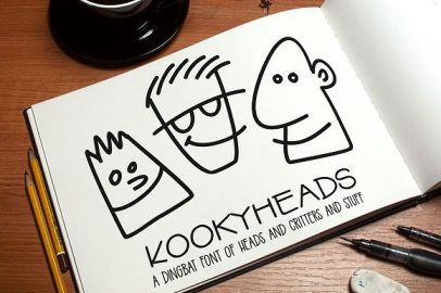 Kookyheads – a dingbat doodle font!素材之家精选英文字体