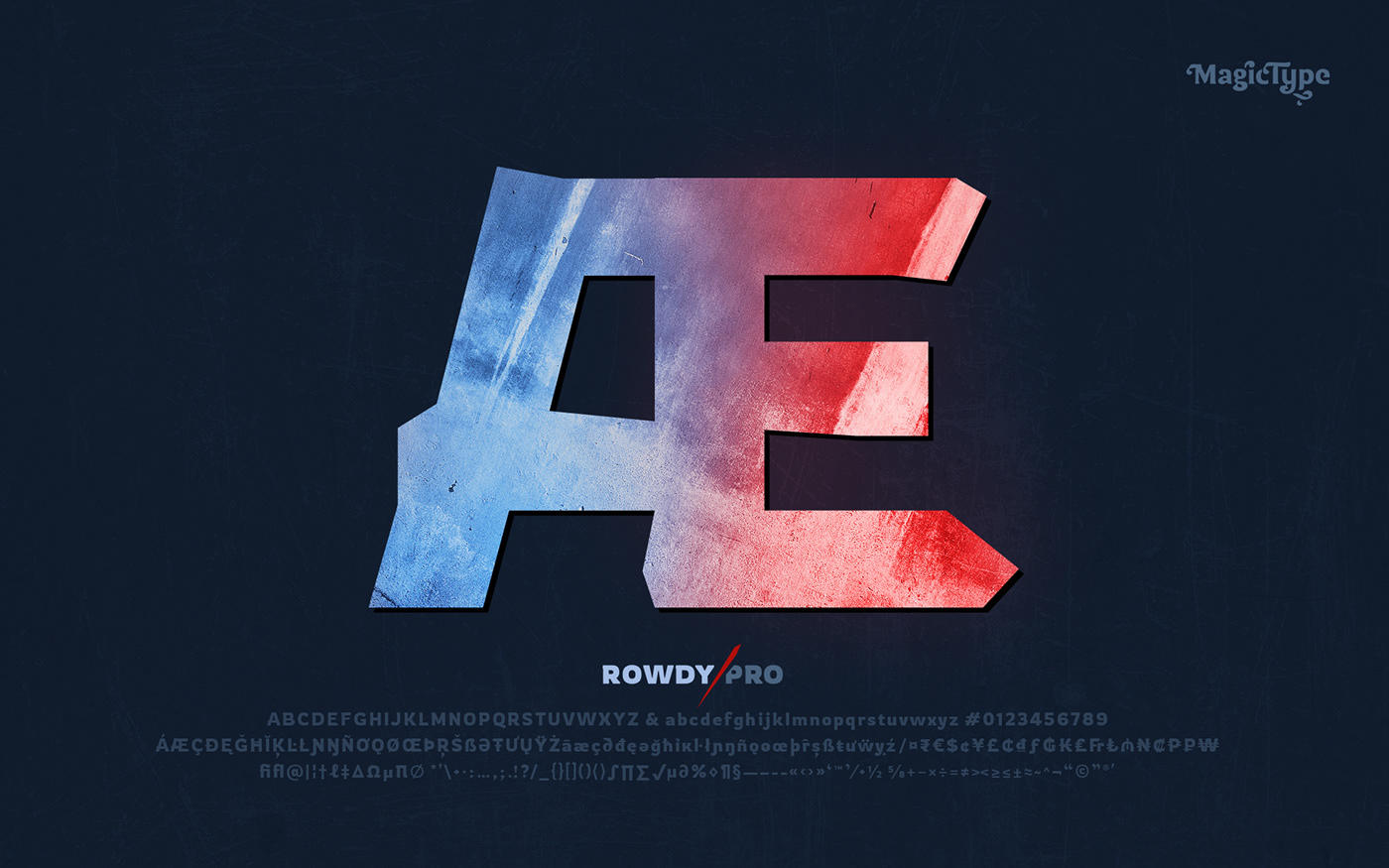 Rowdy Pro Font Family插图3