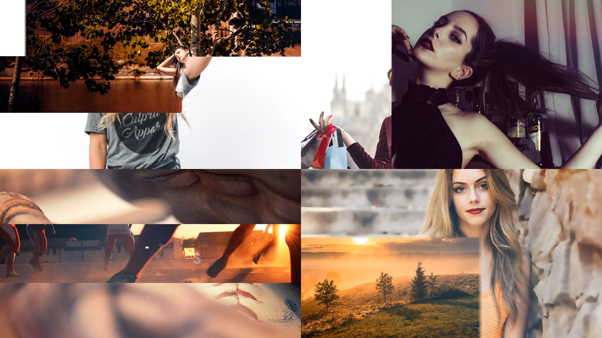 现代时尚文本照片动画平滑过渡素材库精选AE模板