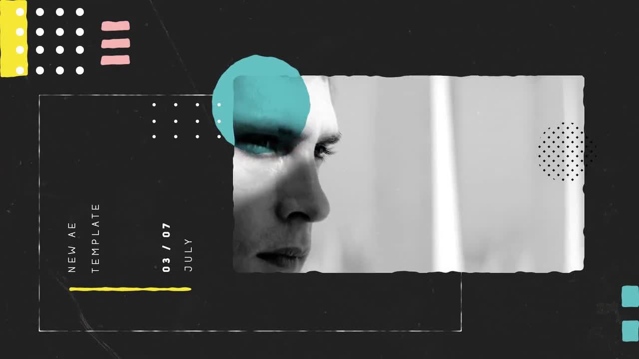 装饰主义夏季幻灯片动画素材库精选AE模板