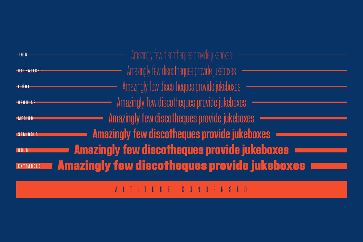 Altitude Condensed Font插图3
