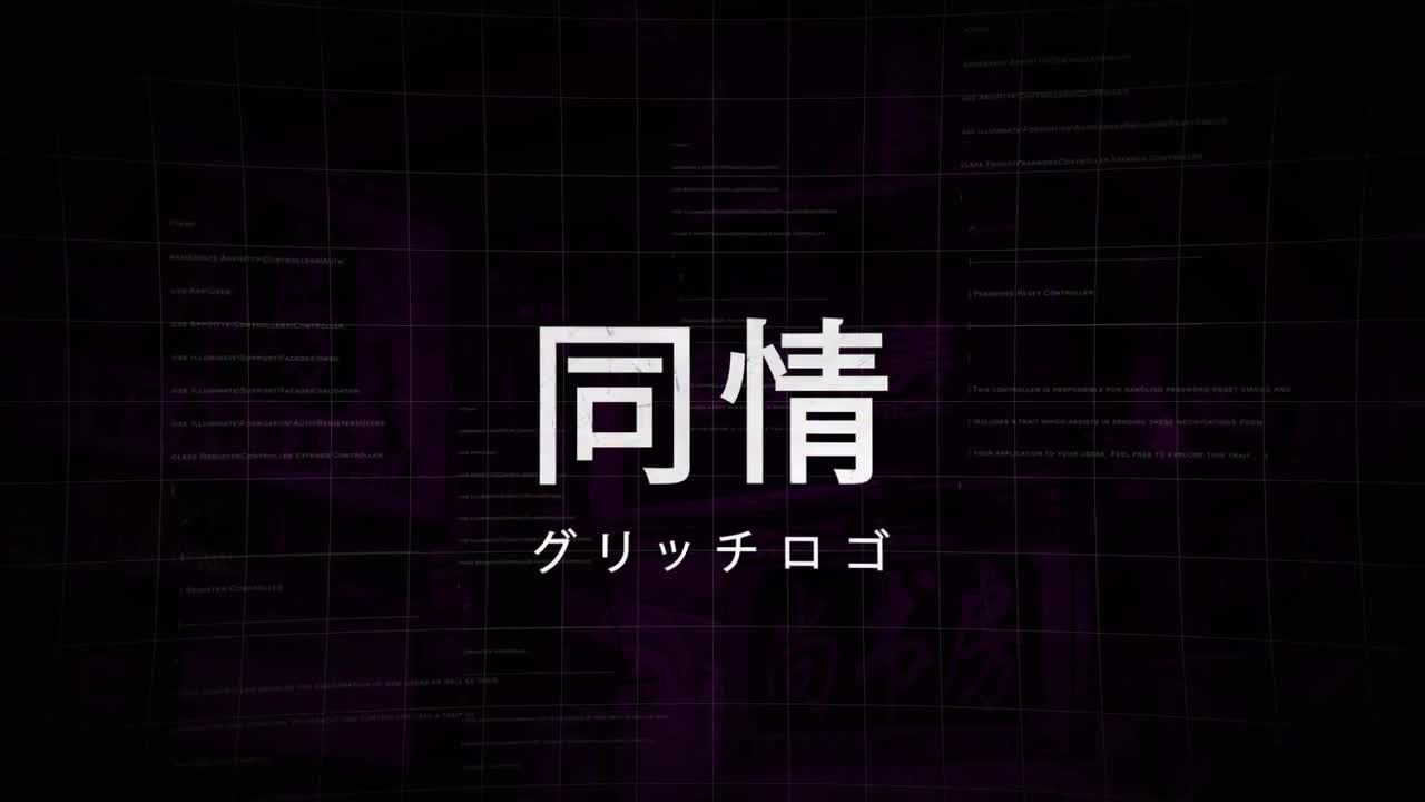2个超现代的小故障徽标显示素材库精选AE模板