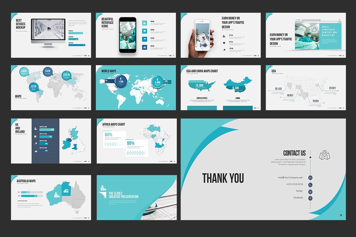 医学医疗健康主题PPT幻灯片模板素材 Medical PowerPoint Presentation插图(6)