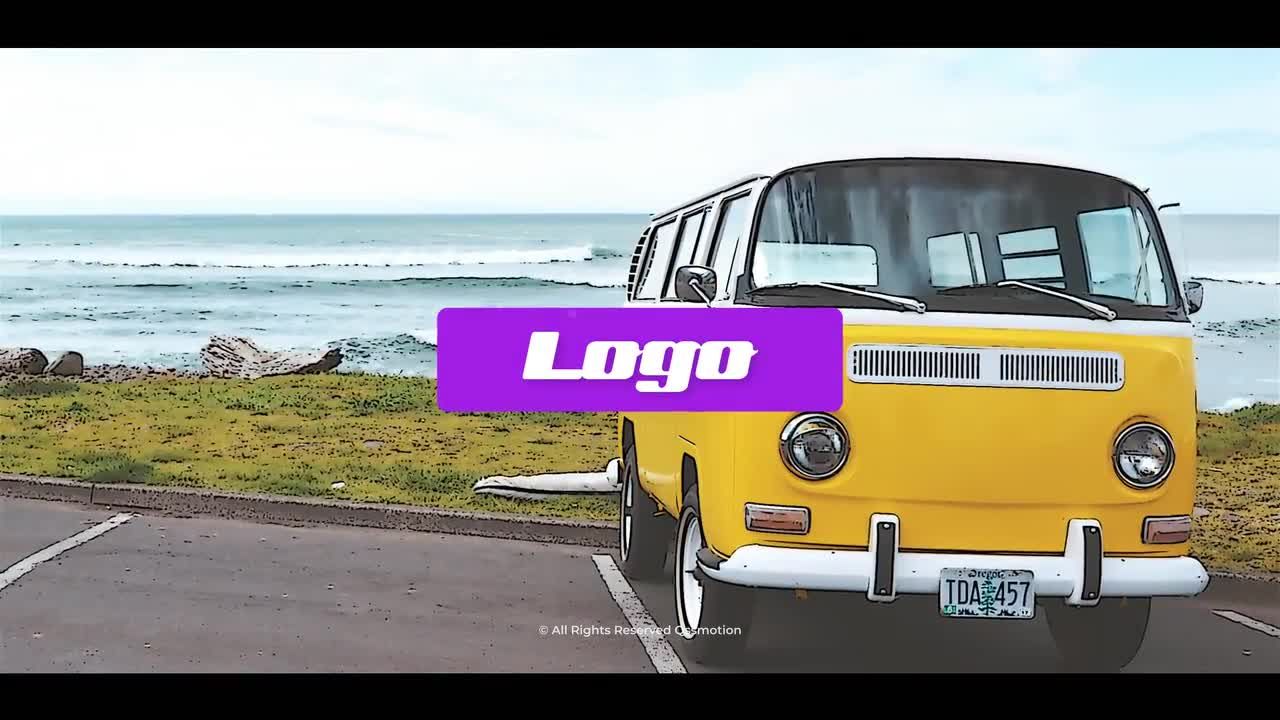 简洁艺术的墨水徽标展示素材库精选AE模板