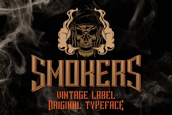 Smokers typeface Font素材之家精选英文字体