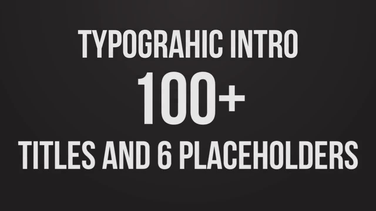 有节奏的动画动态排版介绍Pr模板