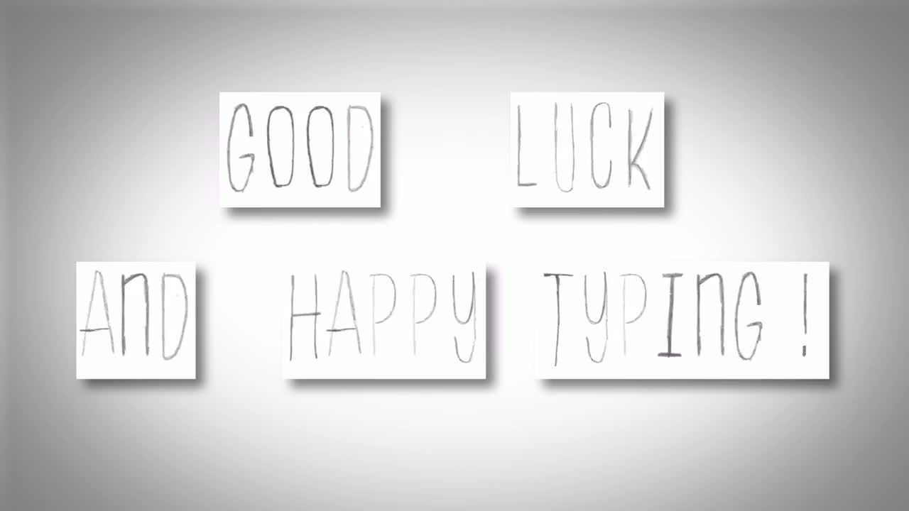 动画素描风格英文ABC字母素材库精选AE模板