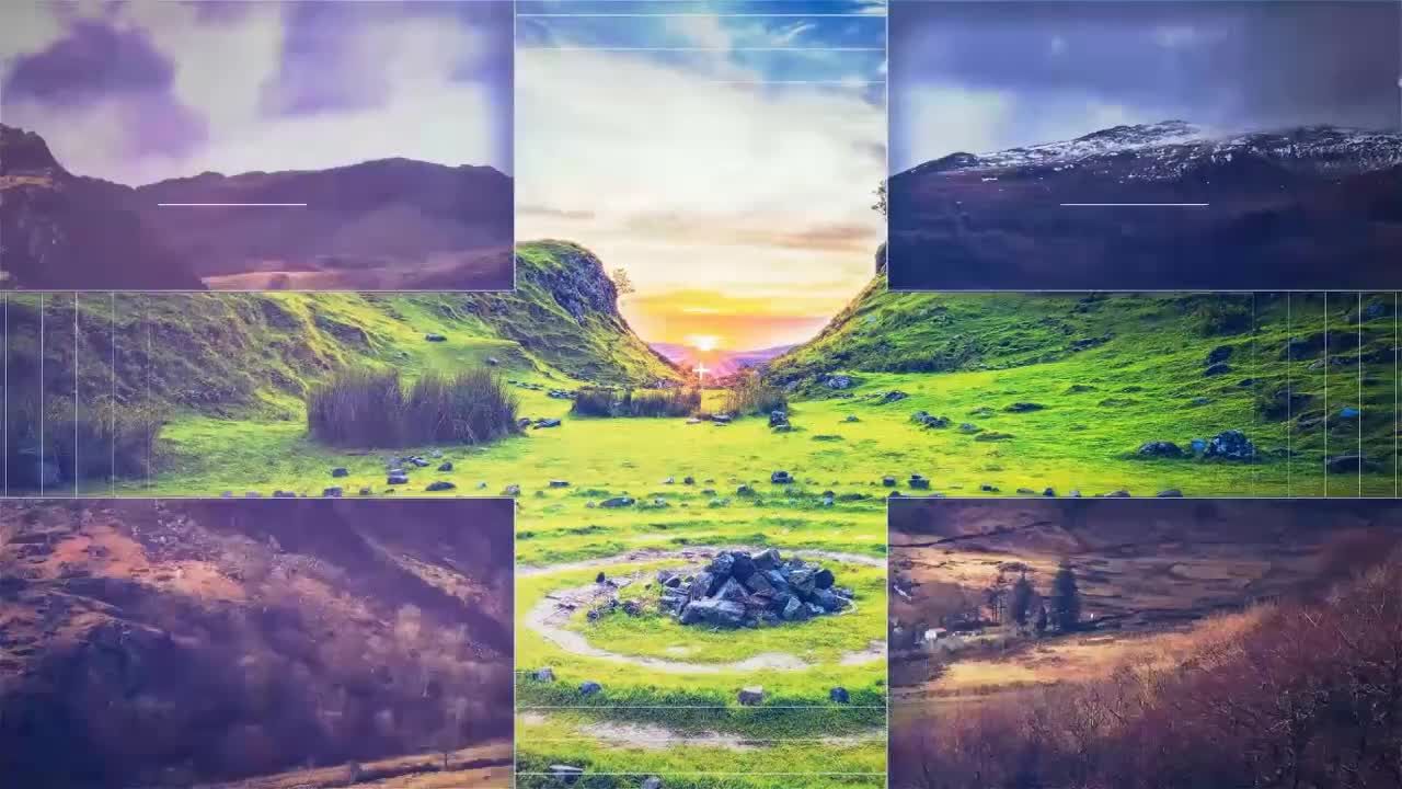 专业动画几何幻灯片素材库精选AE模板