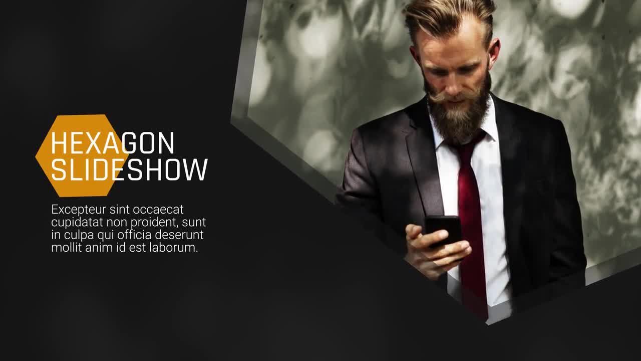 六边形演示幻灯片放映素材库精选AE模板