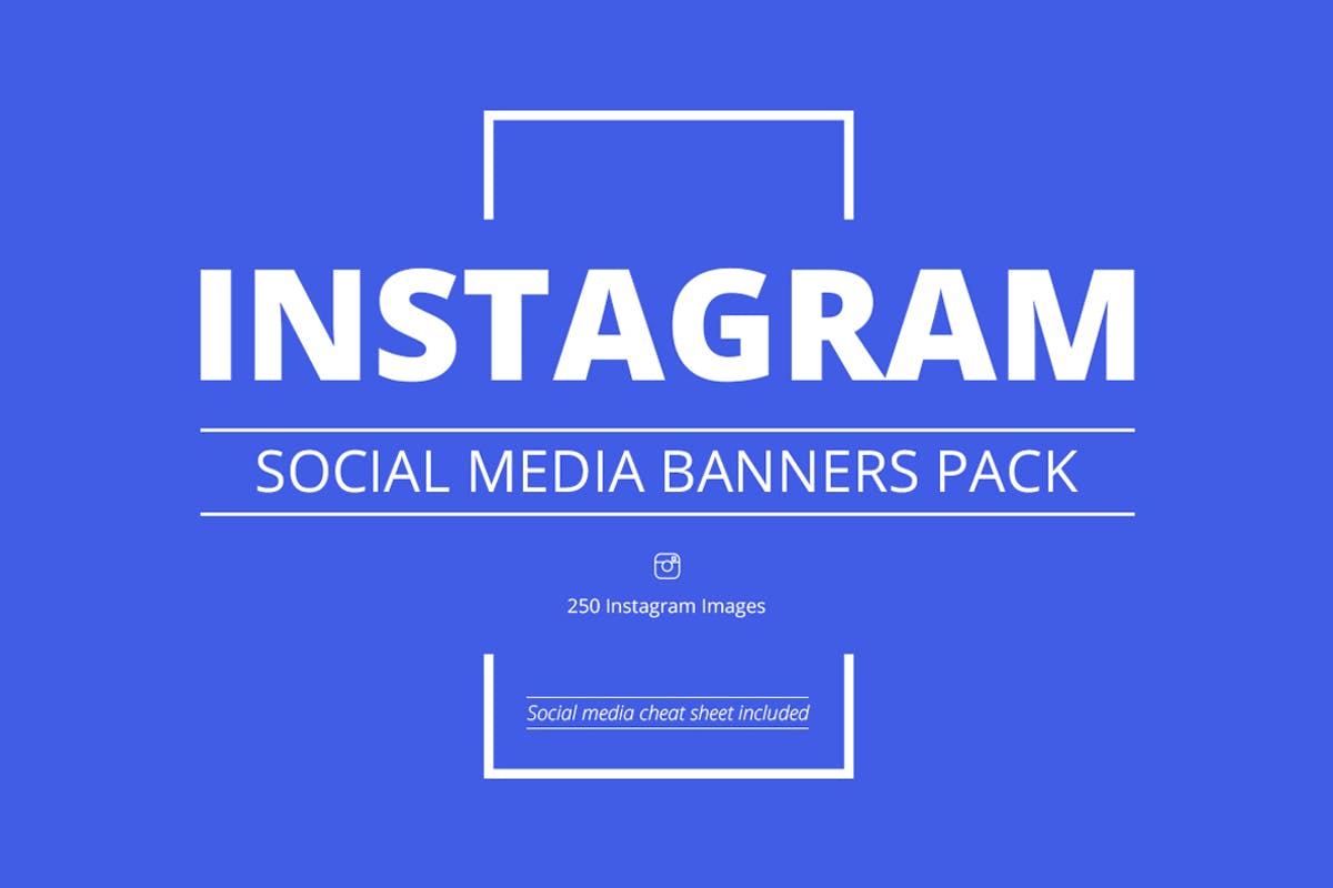250个社交媒体营销Banner设计模板素材库精选素材 Instagram Social Media Banners Pack插图