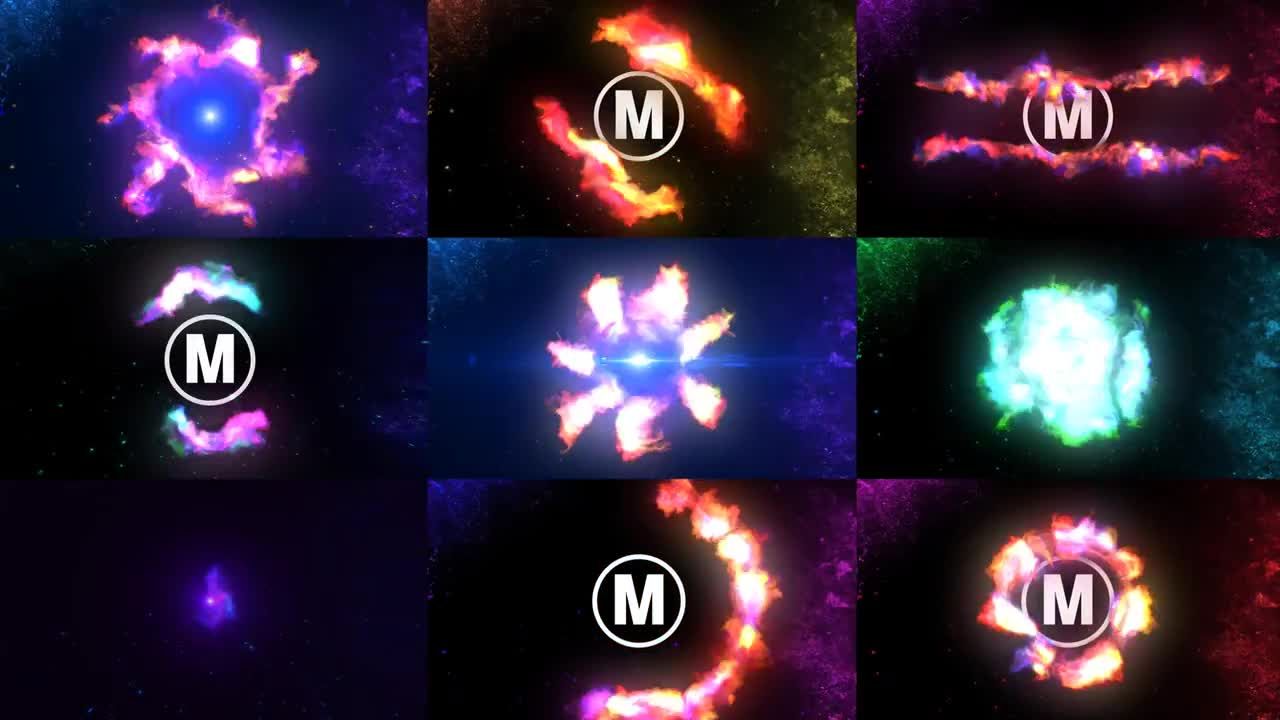 动态火焰logo显示素材库精选AE模板