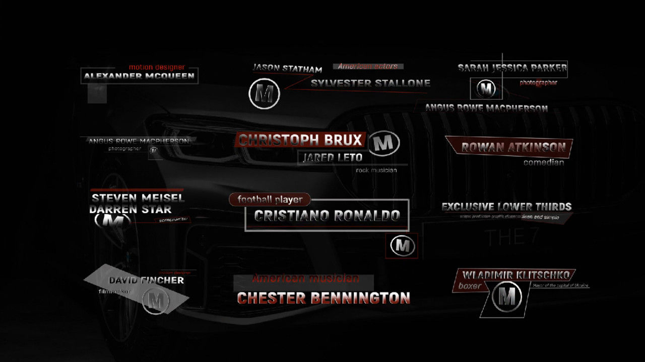低三分之二的漂亮外观集合素材库精选AE模板