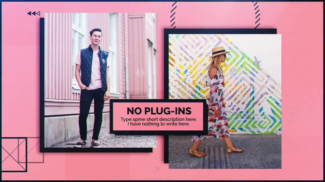 新形式的粗体幻灯片素材库精选AE模板