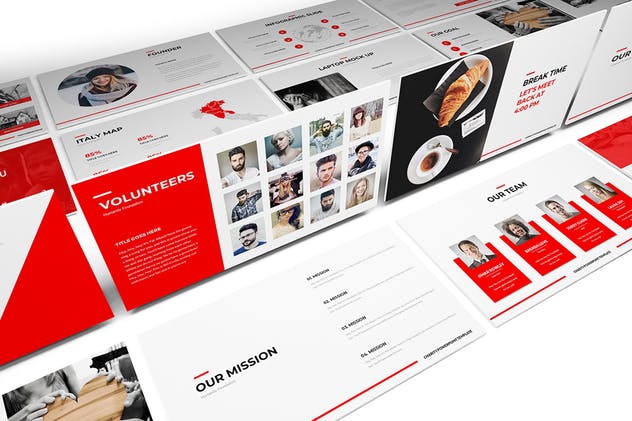 慈善机构/公益组织介绍PPT幻灯片设计模板 Charity Powerpoint Template插图(1)