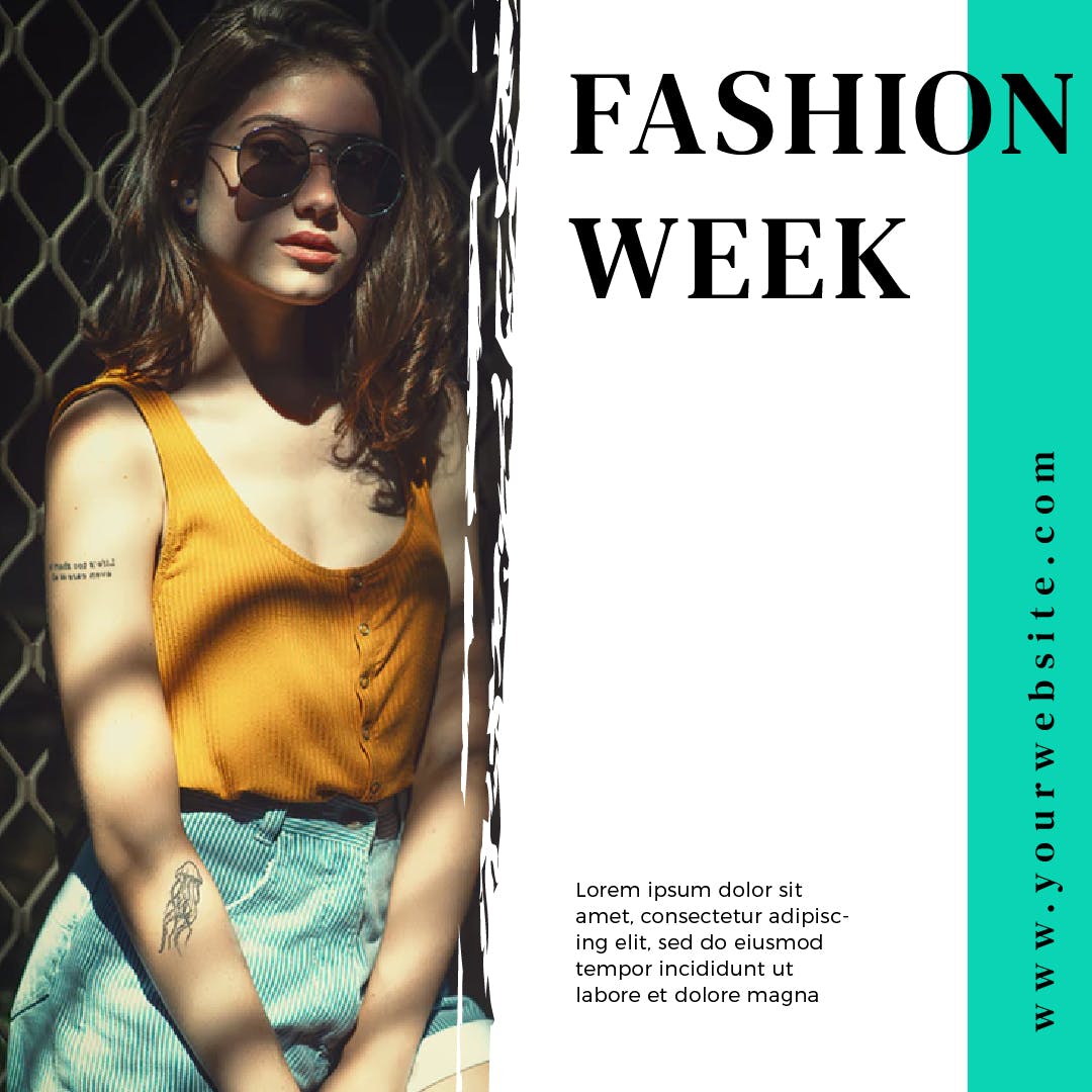 时尚品牌社交媒体推广设计模板素材库精选素材 Fashion Exhibition Media Banners插图(9)