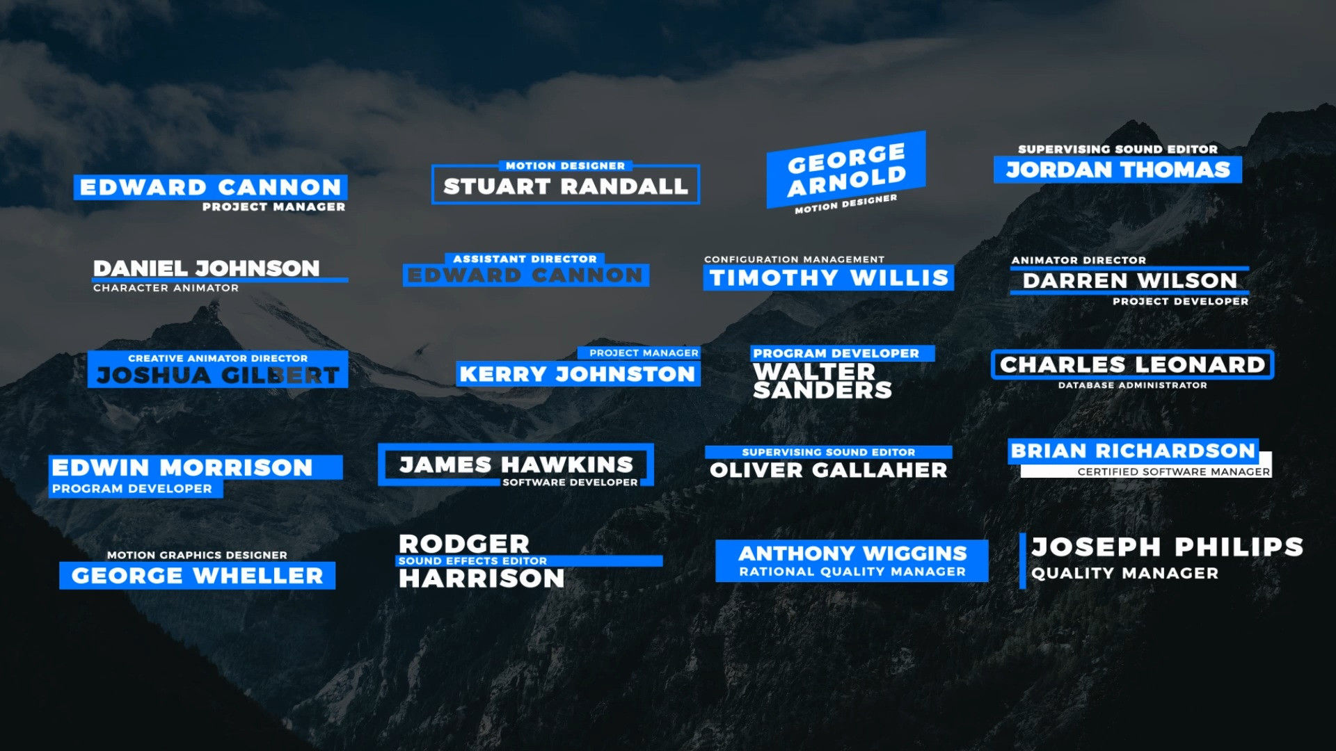 整洁有序的电影创造性动画下三分之一素材库精选AE模板