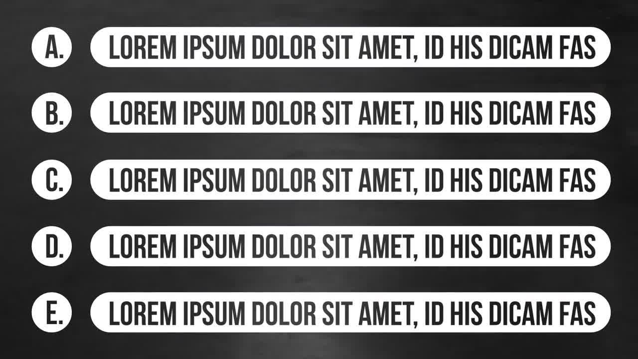 10个不同干净的动画子弹点列表素材库精选AE模板