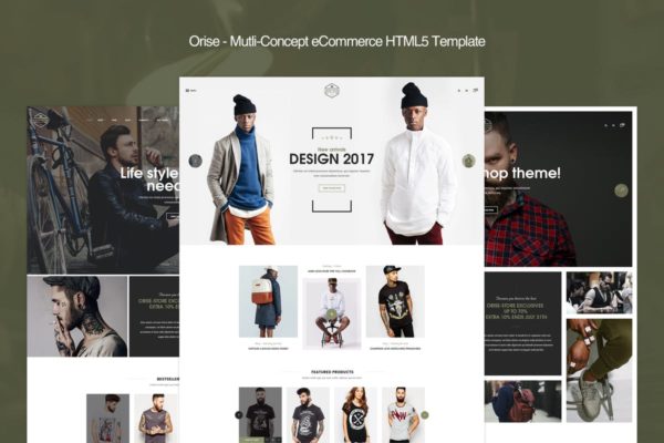 时装电子商务网站HTML模板素材库精选 Orise – Mutli-Concept eCommerce HTML5 Template