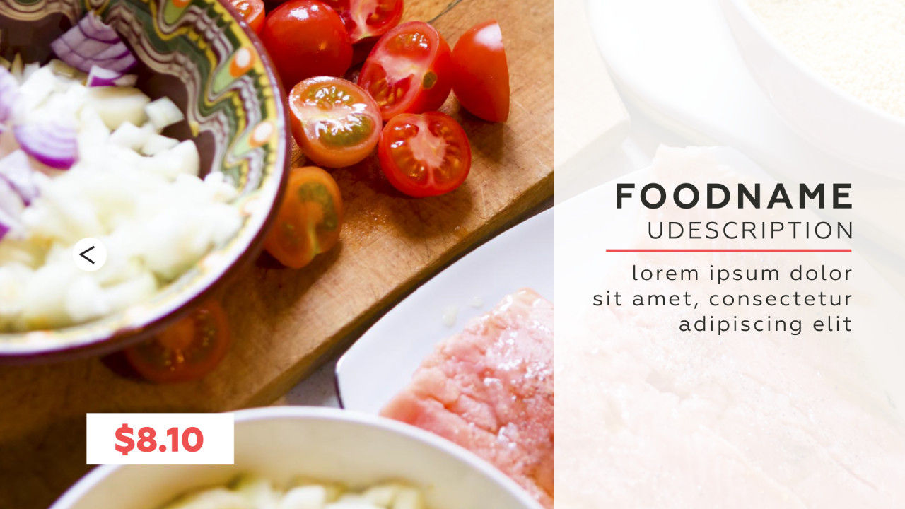 食物菜单宣传介绍素材库精选AE模板