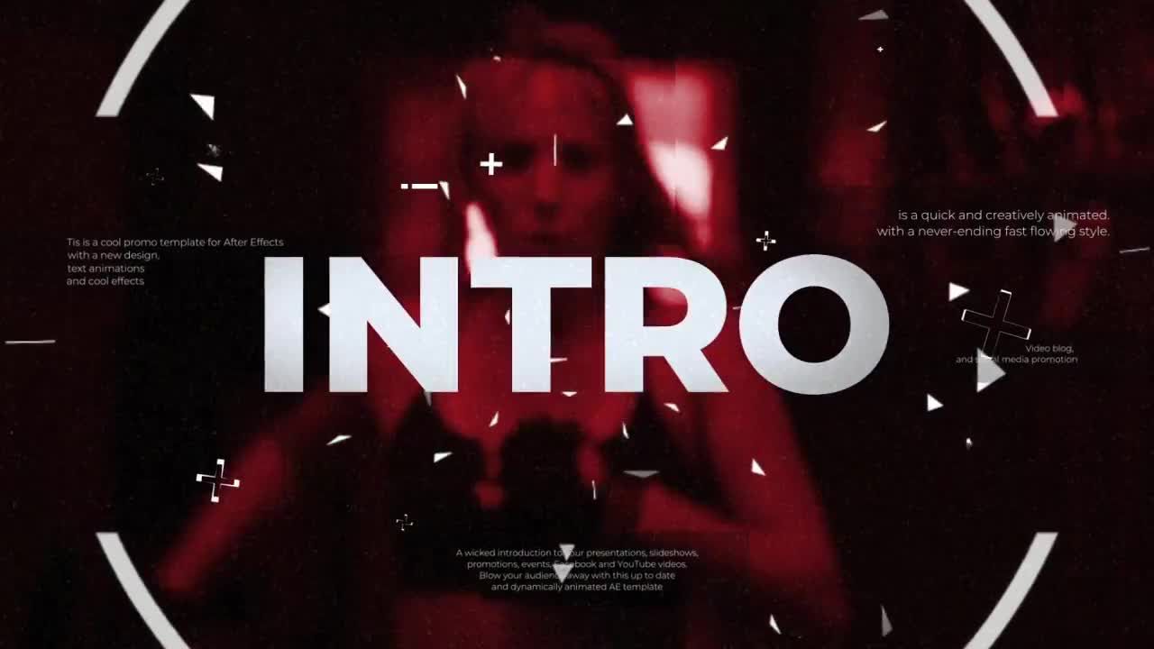 现代全屏文本动画商业幻灯片片头素材库精选AE模板