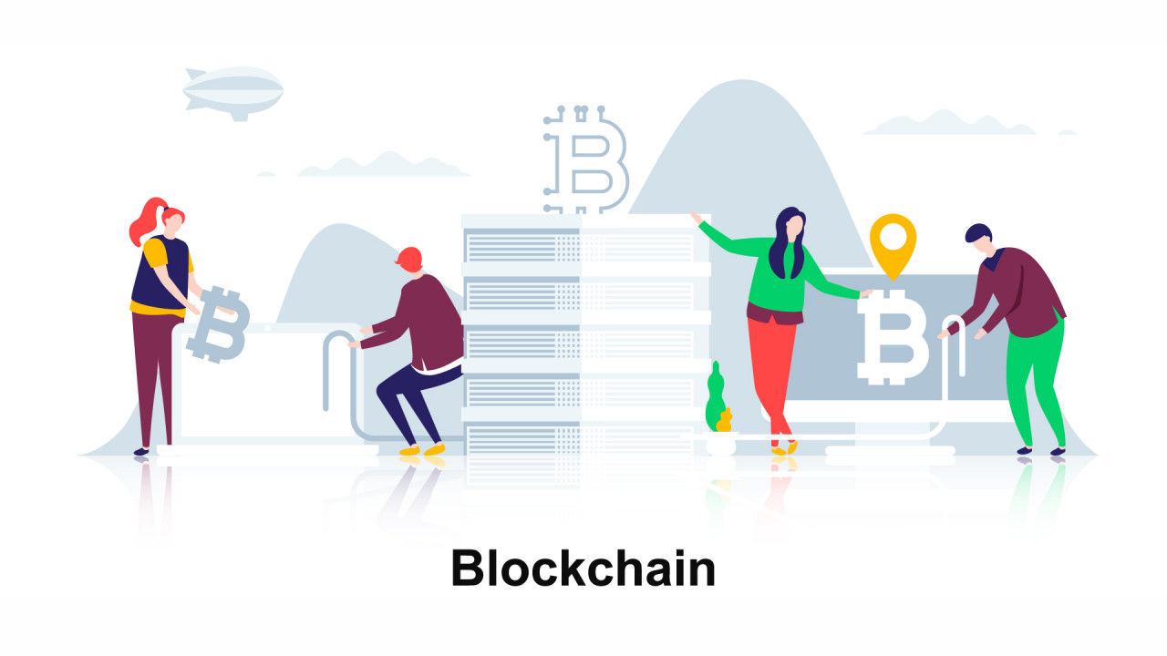 区块链平面概念宣传介绍素材库精选AE模板