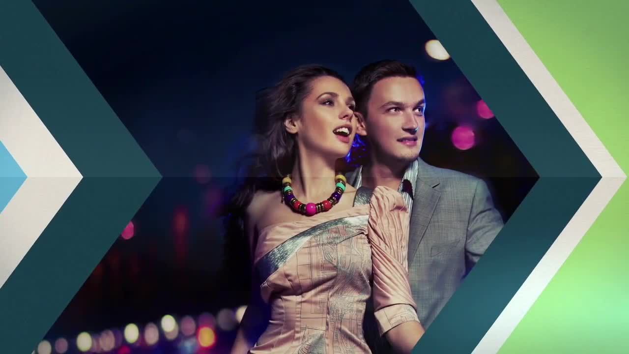 充满活力的箭头幻灯片素材库精选AE模板