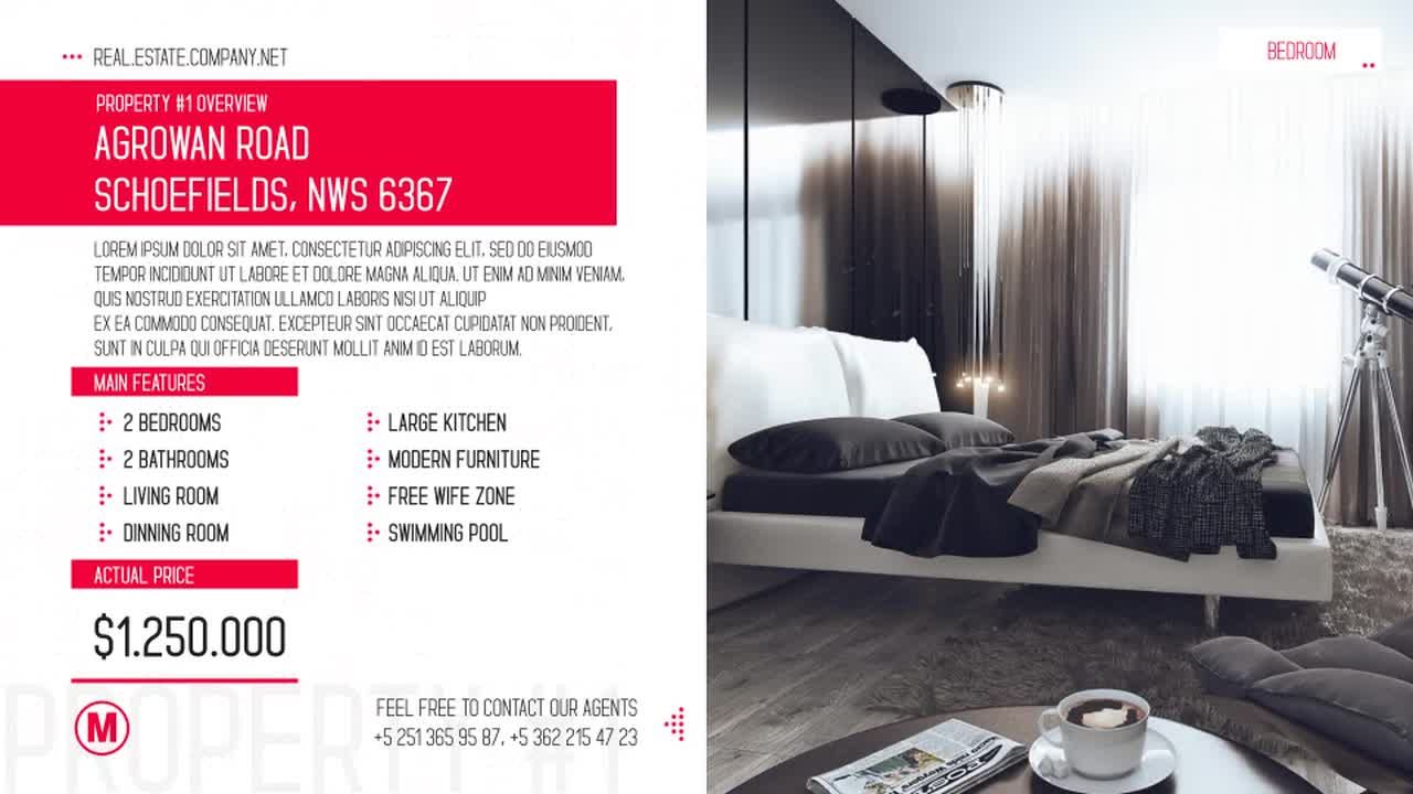 现代整洁时尚的房地产宣传介绍素材库精选AE模板