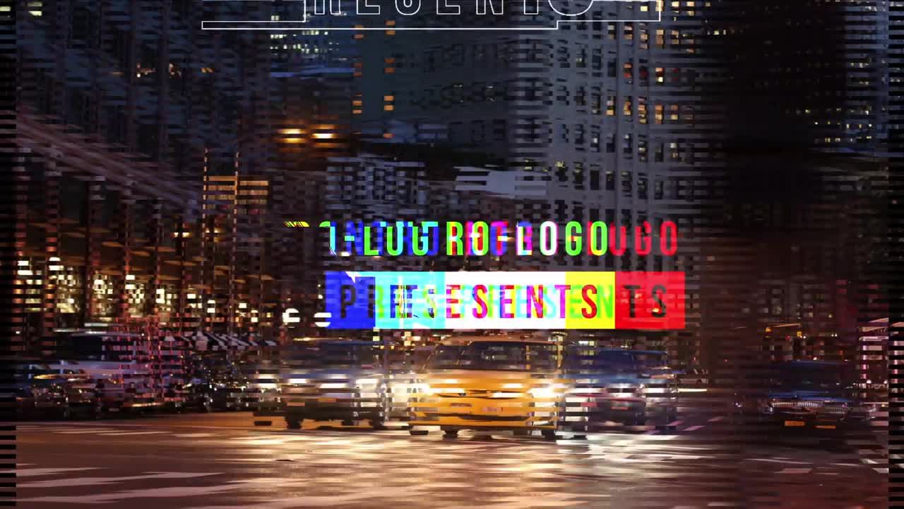 快速独特活力的毛刺开场白素材库精选AE模板