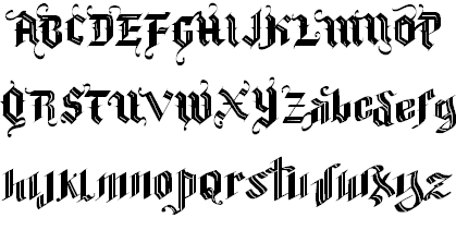 Vtks Blacqui Latter font插图1