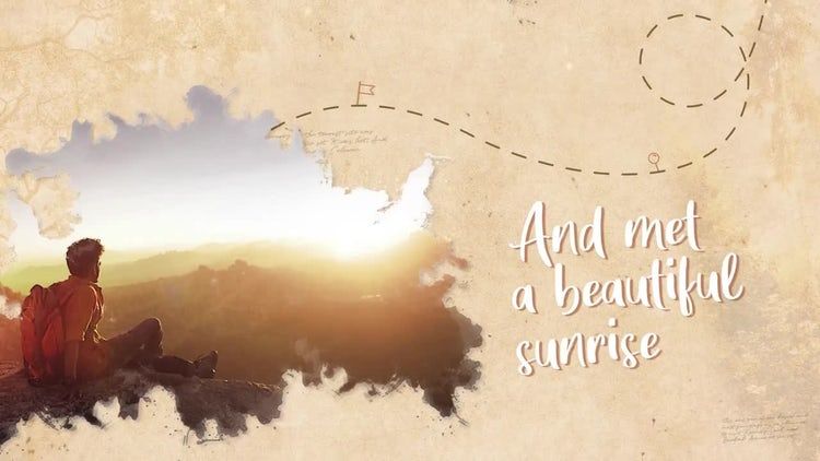 精美的旅行故事幻灯片素材库精选AE模板