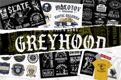 S&amp;S GreyHood Seven font素材之家精选英文字体