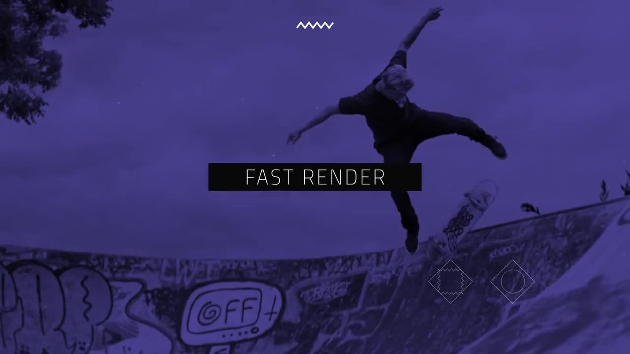 流畅活力简约动画宣传素材库精选pr模板