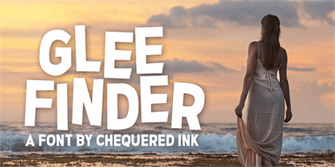 Glee Finder font素材之家精选英文字体