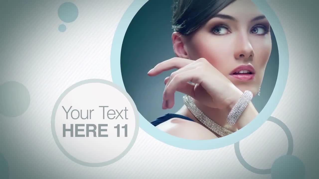 圆圈效果企业照片展示素材库精选AE模板