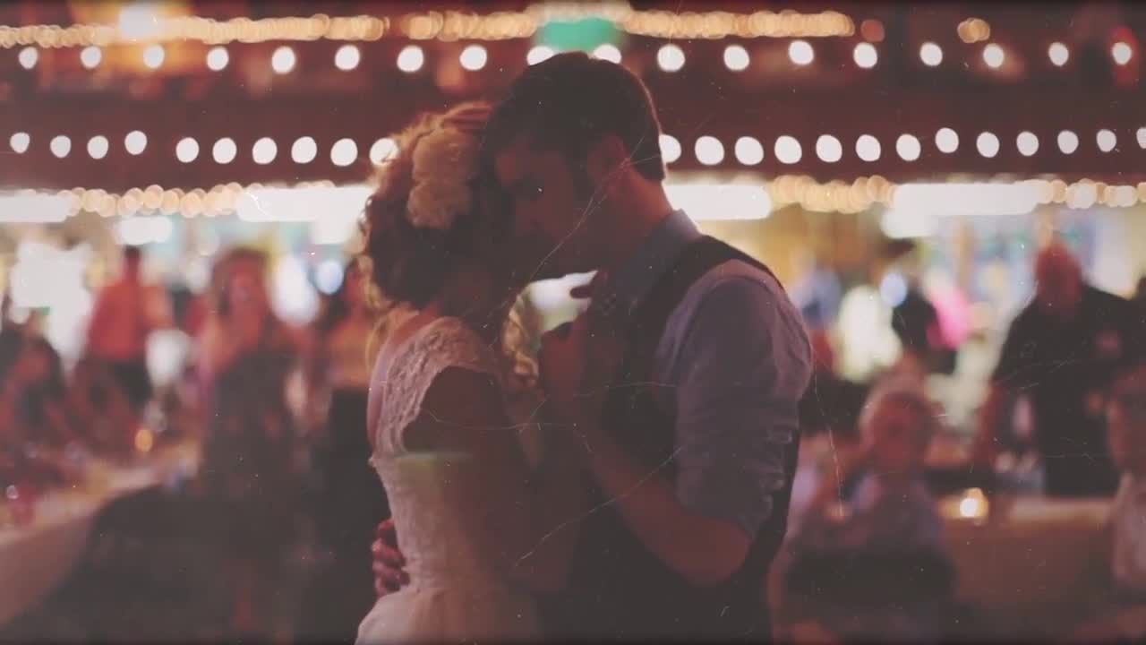 美丽的复古婚礼视频素材库精选AE模板